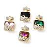 Alloy Rhinestone Pendants FIND-H055-11G-1