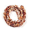 Spray Painted Resin Beads Strands RESI-N041-01B-2