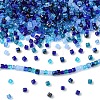 500Pcs Cube Glass Beads GLAA-YWC0005-01G-1