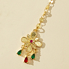 Ethnic Style Tassel Brass with Cubic Zirconia Hair Extension Chain for Women LR5760-4-1