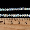Electroplate Glass Beads Strands X-GLAA-Q105-02-10-2