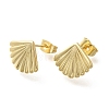 Brass Stud Earrings EJEW-B118-04G-4