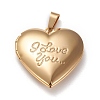 Valentine's Day Ion Plating(IP) 304 Stainless Steel Locket Pendants X-STAS-K197-08G-1