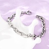 304 Stainless Steel Cable Chain Bracelets for Women Men BJEW-F529-04P-3