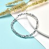 Faceted Glass Rondelle Beads Stretch Bracelet for Kid BJEW-JB06807-17-2