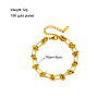 Titanium Steel Knot Thorn Link Chain Bracelets for Women Men WGD3F87-02-2