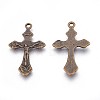Tibetan Style Crucifix Pendants X-MLF11118Y-NF-1