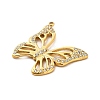304 Stainless Steel Crystal Rhinestone Pendants STAS-P385-05D-G-2