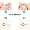 304 Stainless Steel Smooth Surface Spring Ring Clasps STAS-UN0001-02P-3