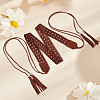 1Pc Bohemian Imitation Leather Tassel Wrap Chain Belts AJEW-CL0006-22-7