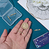 6Pcs Brass Micro Pave Clear Cubic Zirconia Links/Connectors ZIRC-SC0001-43-3