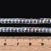 AB Color Plated Transparent Glass Beads Strands GLAA-T026-2x4mm-T06-4
