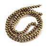 Synthetic Magnetic Hematite Beads Strands G-P545-K01-01B-2