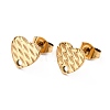 Ion Plating(IP) 304 Stainless Steel Stud Earring Findings STAS-I183-04A-G-2