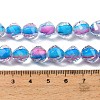 Two Tone Resin Beads Strands GLAA-T035-02E-4