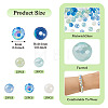125Pcs 5 Colors Electroplate Glass Beads EGLA-TA0013-63-4