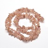 Natural Strawberry Quartz Chip Bead Strands X-G-M205-56-3