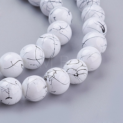 Drawbench Glass Bead Strands GLAD-S074-8mm-74-1