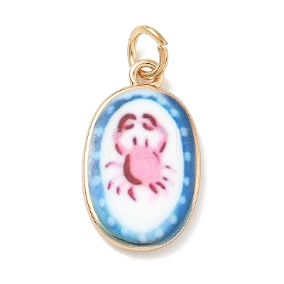 Printed Brass Pendants X-KK-D104-02A-G-1