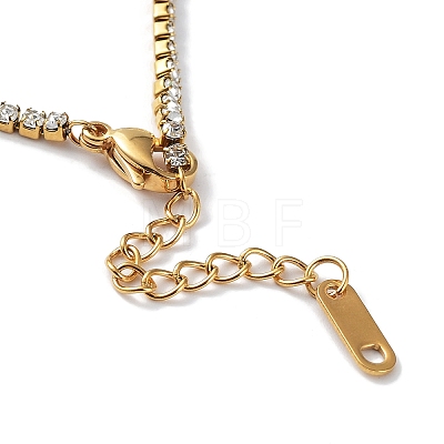 Cubic Zirconia Link Bracelet BJEW-F463-01G-1