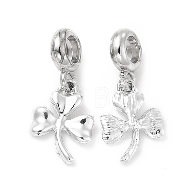 Rack Plating Alloy European Dangle Charms PALLOY-P289-22P-1