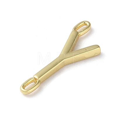 Rack Plating Brass Connector Charms KK-P245-07G-Y-1