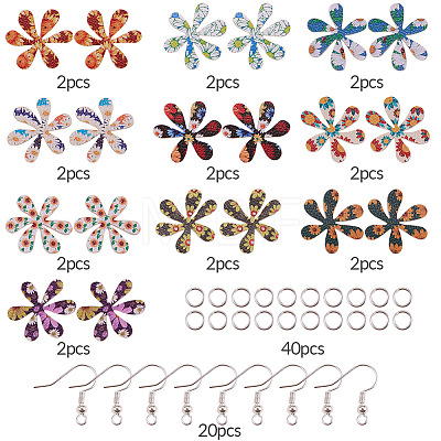 SUNNYCLUE DIY Dangle Earrings Making Kits DIY-SC0009-40P-1