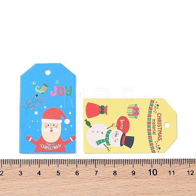 50Pcs Christmas Theme Paper Printed Gift Tags CDIS-H007-07-1