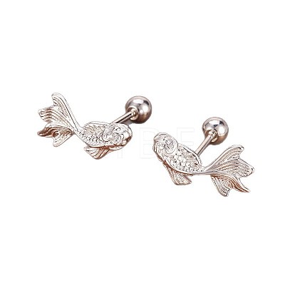 Brass Stud Earrings for Women WGD599F-01-1