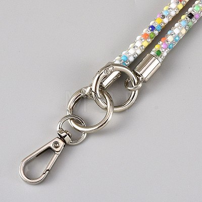 Resin Rhinestone Mobile Straps AJEW-JOY0001-19A-1