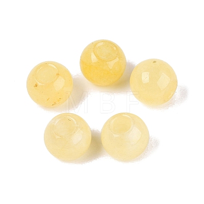 Natural White Jade European Beads G-Q607-01A-18-1