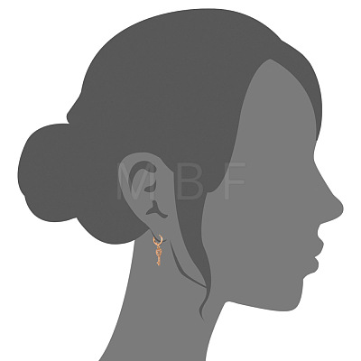 TINYSAND Brass Hoop Earring TS-E078-G-1