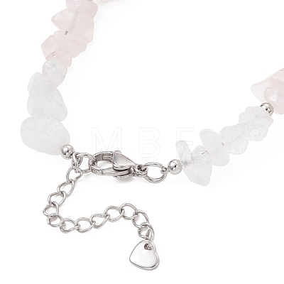 Natural Mixed Gemstone Chip Beaded Bracelest BJEW-JB12976-03-1