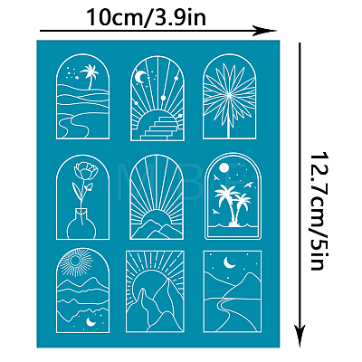 Silk Screen Printing Stencil DIY-WH0341-349-1