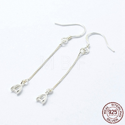 925 Sterling Silver Earring Hooks Findings X-STER-I014-27S-1