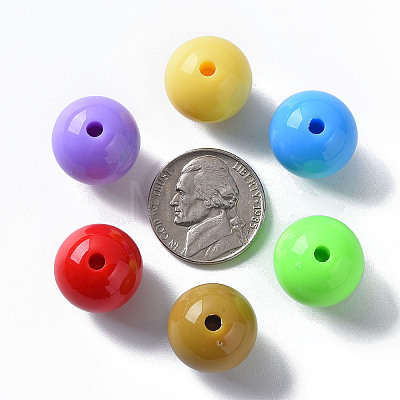 Opaque Acrylic Beads X-MACR-S370-C16mm-M2-1