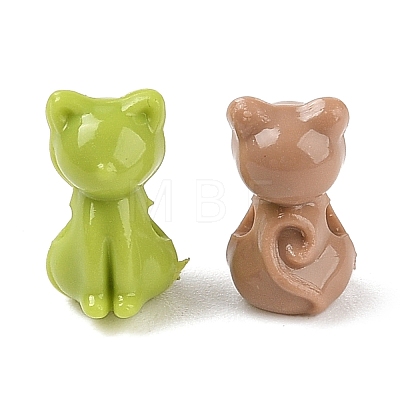 Opaque Acrylic Kitten Beads MACR-S830-02-1