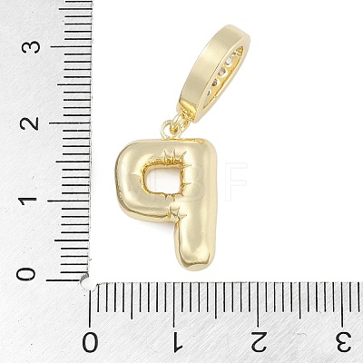 Brass Micro Pave Clear Cubic Zirconia Pendants KK-M289-01P-G-1