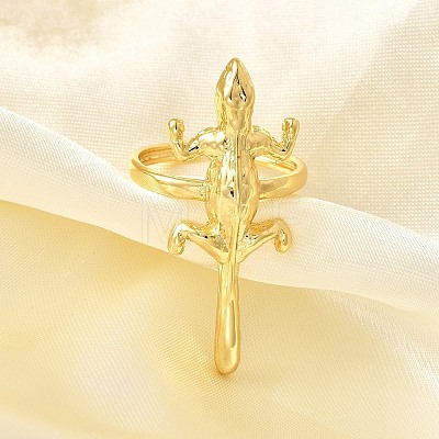 Adjustable Brass Finger Rings for Women RJEW-B114-02G-1