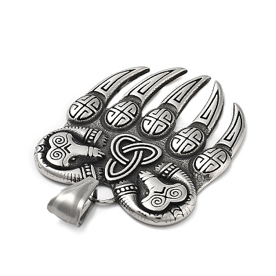 304 Stainless Steel Pendants STAS-V008-02AS-1