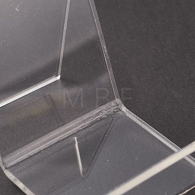 (Defective Closeout Sale: Cracksin the Bending Position) Transparent Acrylic Shoes Display Stands ODIS-XCP0001-13-1