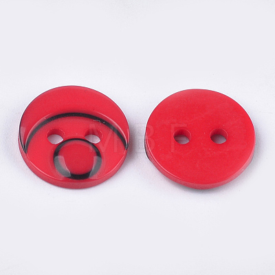 Resin Buttons BUTT-Q041-06C-M-1