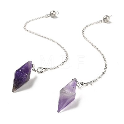 Natural & Synthetic Gemstone Pointed Dowsing Pendulums G-F763-05P-1