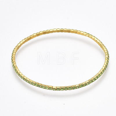 Brass Claw Chain Stretch Bracelets BJEW-T010-02G-11-1
