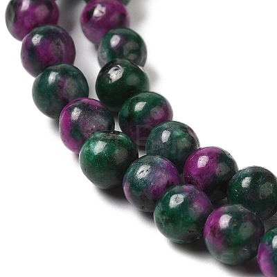 Natural Dyed Jade Beads Strands G-M402-C01-1