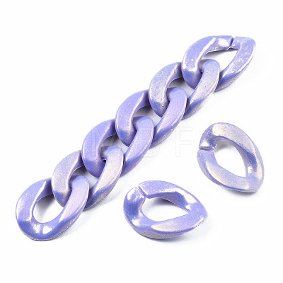 Spray Painted Acrylic Linking Rings MACR-S280-06C-01-1