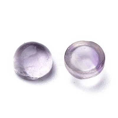 Natural Amethyst Cabochons G-P393-R56-4MM-1