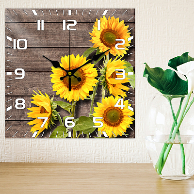 MDF Printed Wall Clock HJEW-WH0059-002-1