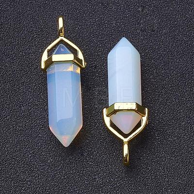 Opalite Double Terminated Pointed Pendants G-G902-C02-1