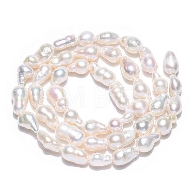 Natural Baroque Pearl Keshi Pearl Beads Strands PEAR-S020-F10-02-1